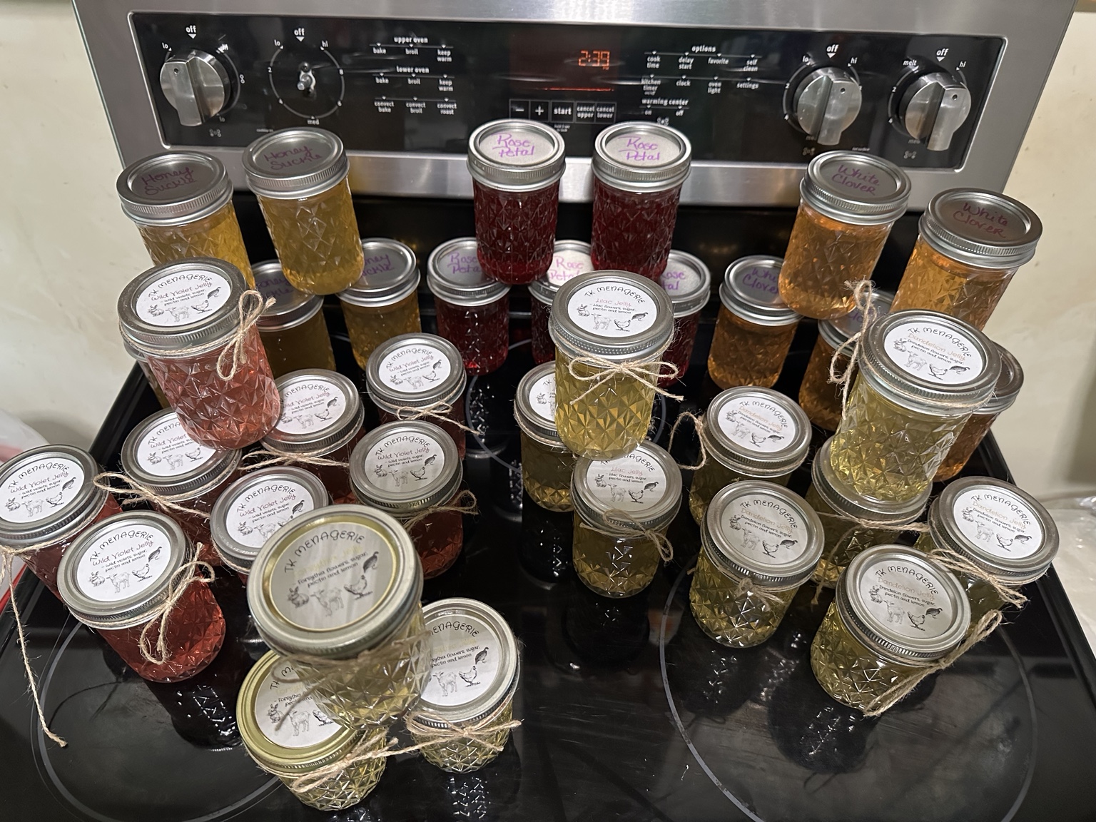 Canned floral jellies