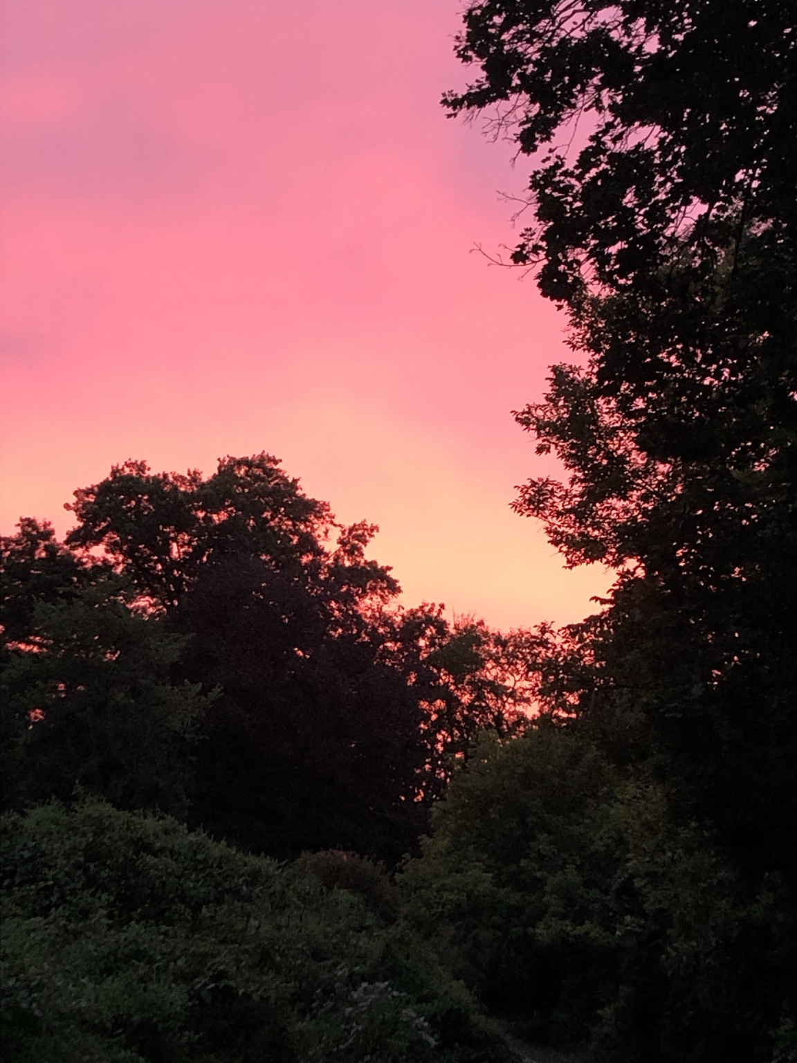 Sunset over the Pennsylvania hills